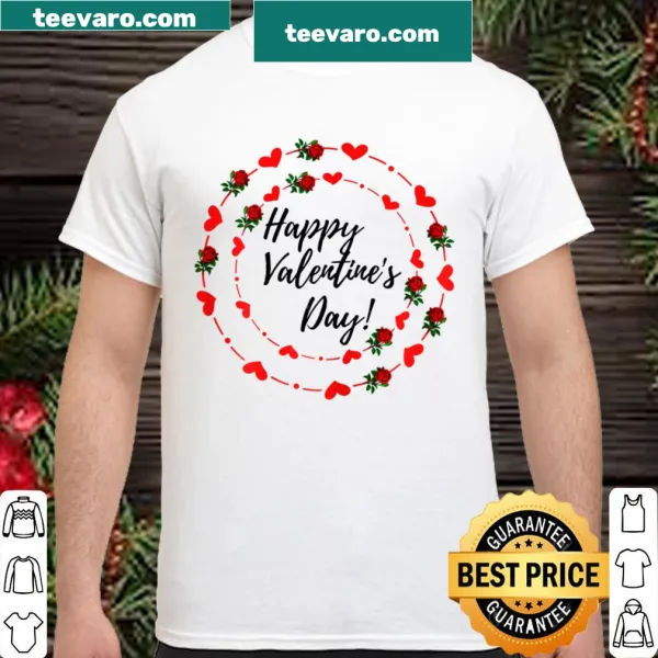 Valentine's Day typography graphic shirt for women