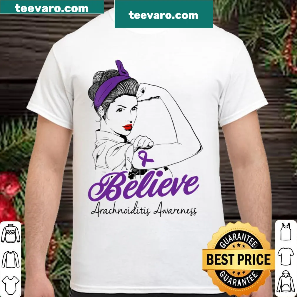 V-Neck shirt featuring a purple ribbon and 'Warrior' text