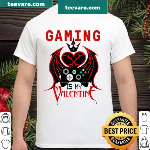 Women's shirt with 'Gaming is My Valentine' text