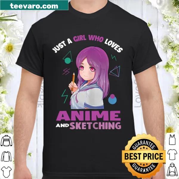 Hand-lettered anime love shirt for women