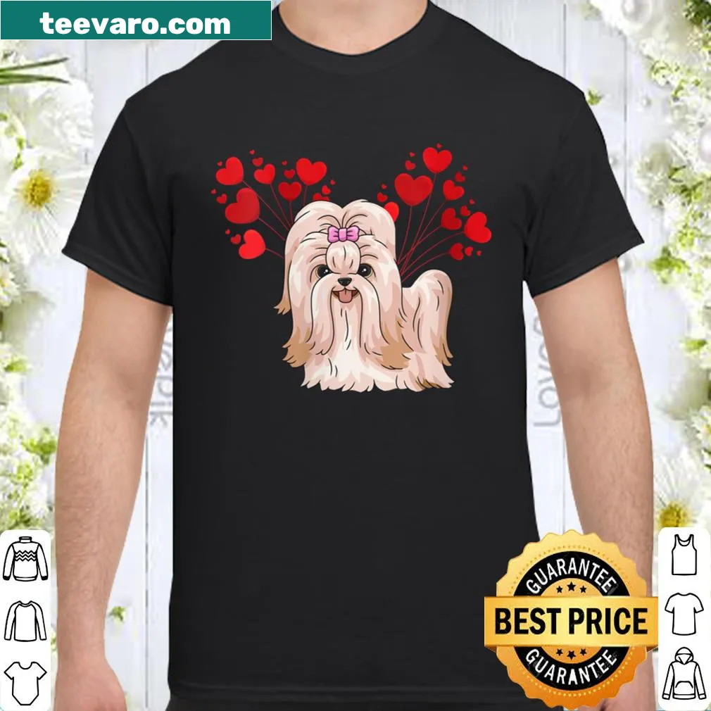 Cute shirt featuring a Shih Tzu for Valentine's Day