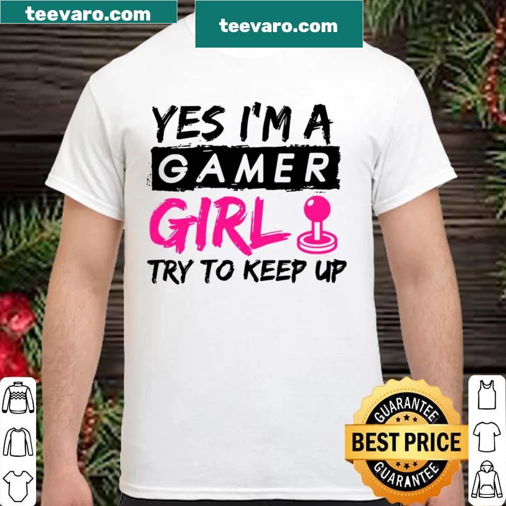 V-Neck shirt with 'Yes I'm A Gamer Girl' text