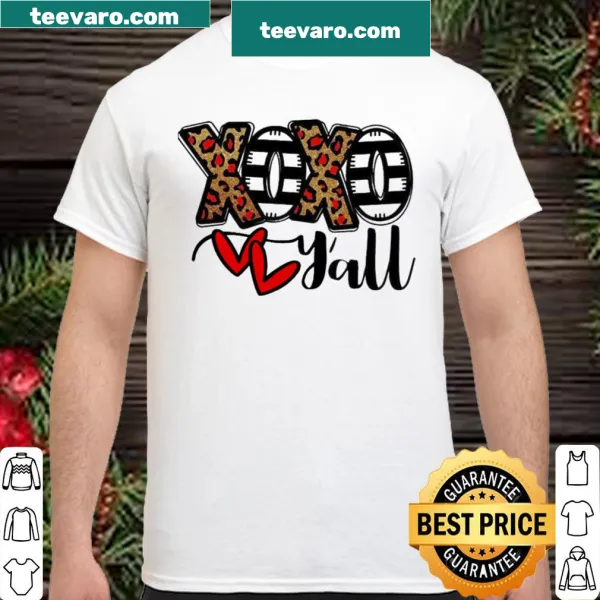 Valentine's Day shirt with 'Xoxo y'all' text