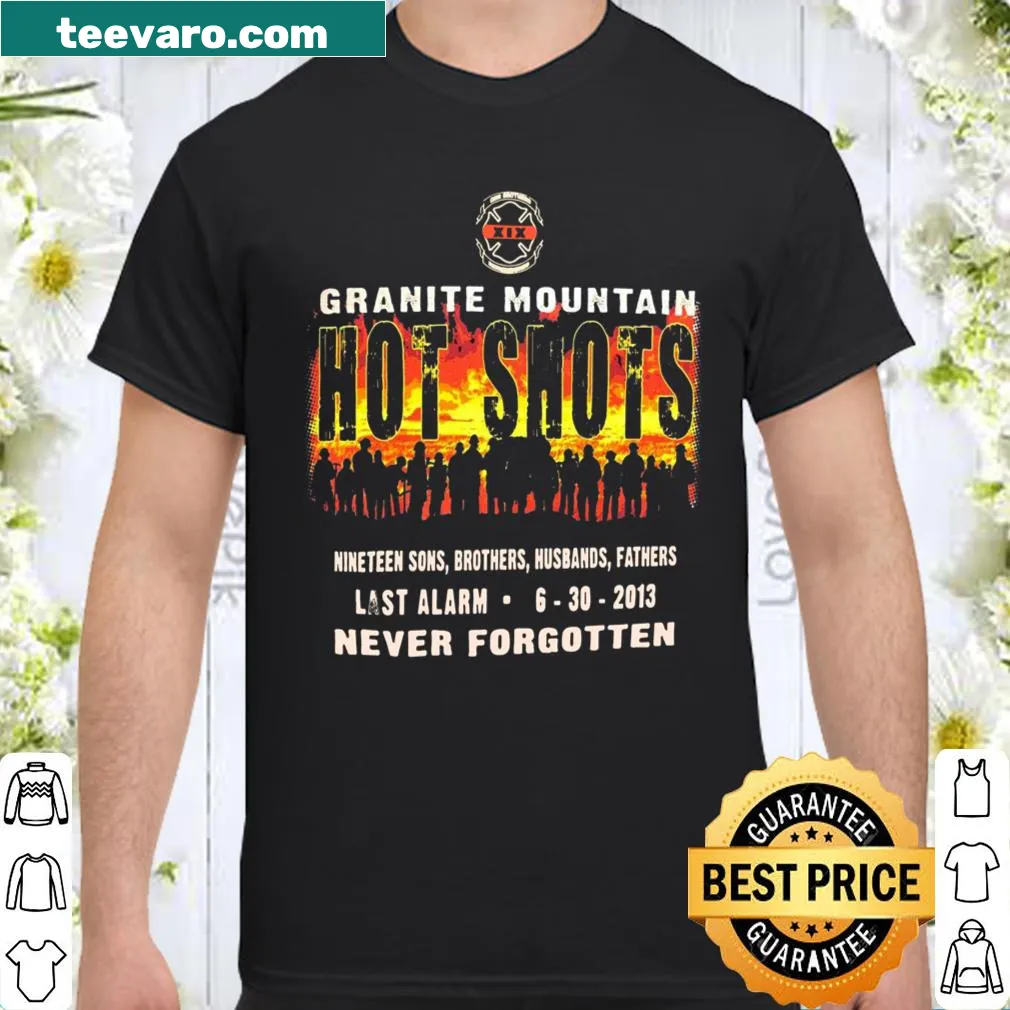 Shirt honoring elite firefighters with the term 'hotshots'