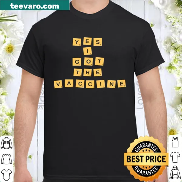 Bold science statement t-shirt promoting vaccines