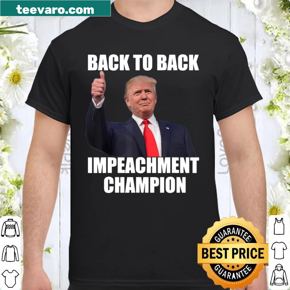 Impeachment Champion shirt with bold text for political humor