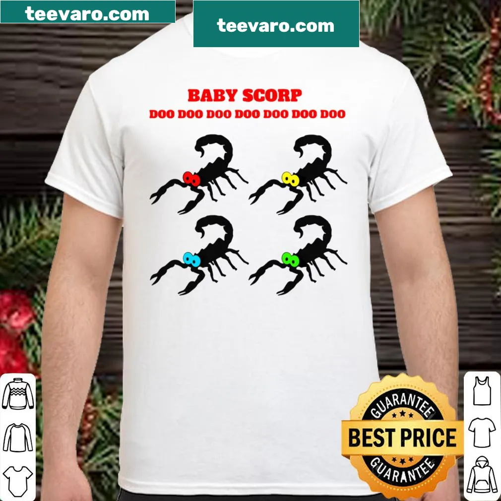 Pop Art T-shirt featuring a playful scorpion and music theme