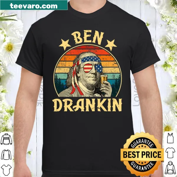 Funny vintage shirt with 'Ben Drankin' for Fourth of July