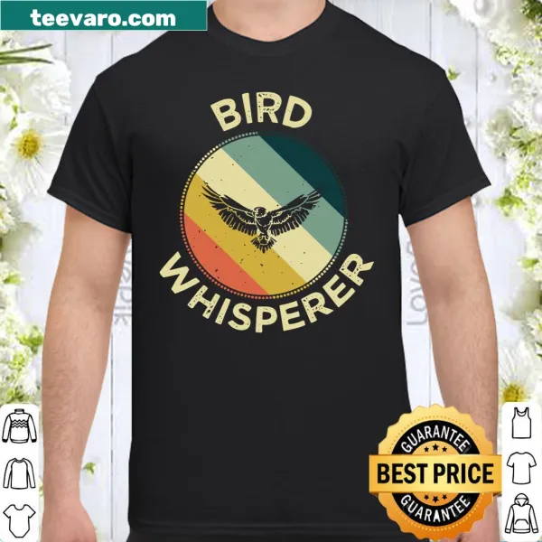 Retro bird lover shirt with a playful 'Bird Whisperer' design