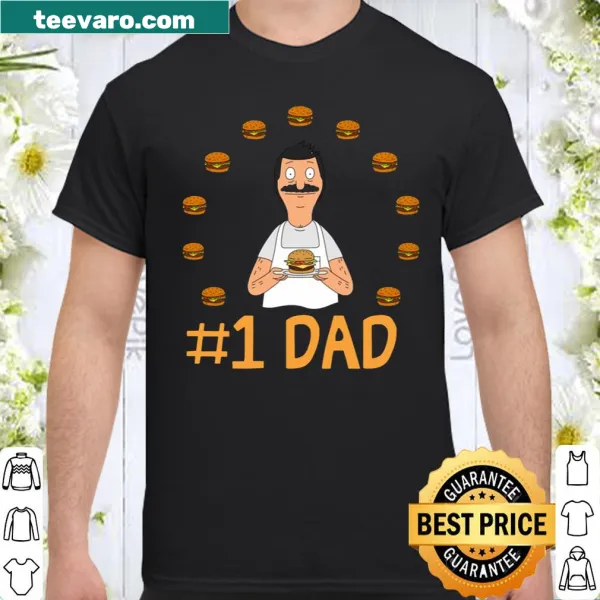 Shirt with '1 Dad W Burger Ring' and Bob's Burgers theme