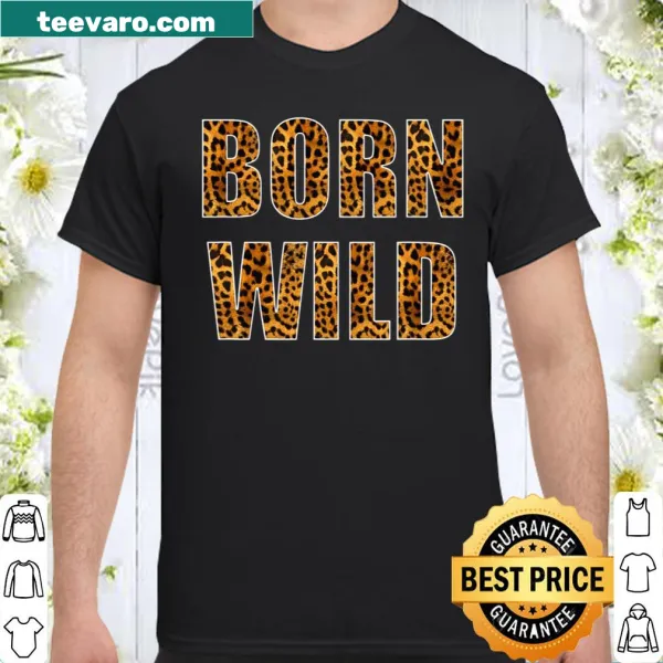 Animal print shirt featuring big cats like cheetah and tiger