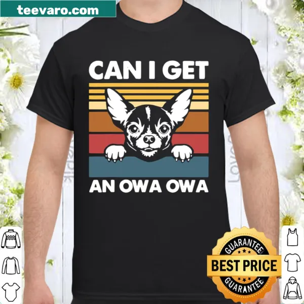 Vintage-style shirt with humorous Chihuahua design and text