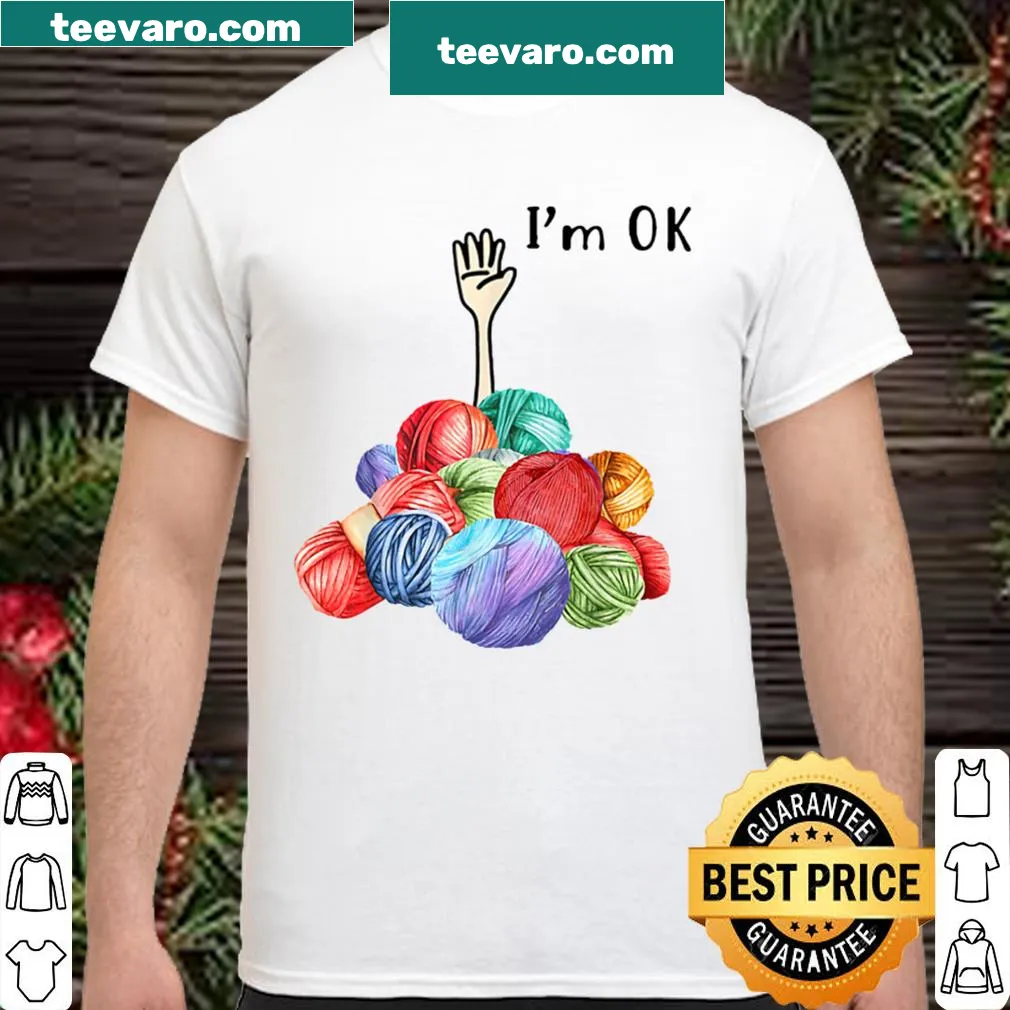 Hand-lettered shirt celebrating crochet and knitting hobbies