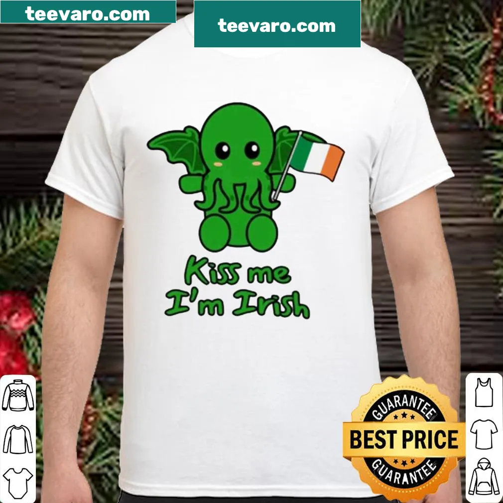 Whimsical Cthulhu shirt for St. Patrick's Day