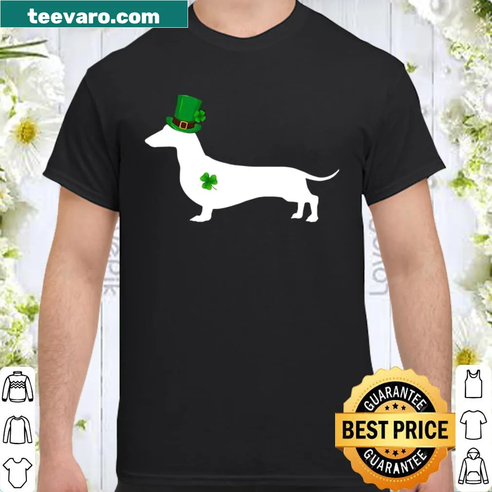 Cute dachshund leprechaun shirt for St. Patrick's Day celebration