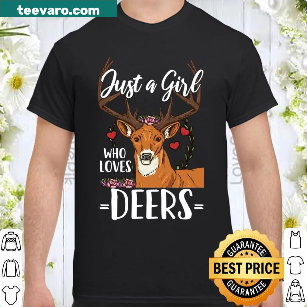 Cute shirt for girls who love deer with text design