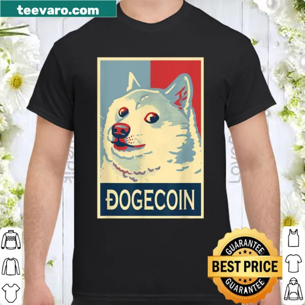 Shirt with Doge meme and text 'Doge Coin To The Moon'