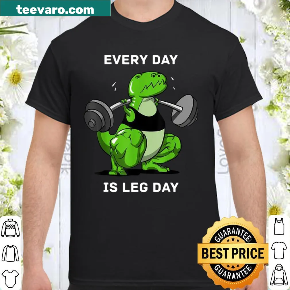 Humorous T-Rex graphic shirt for gym lovers