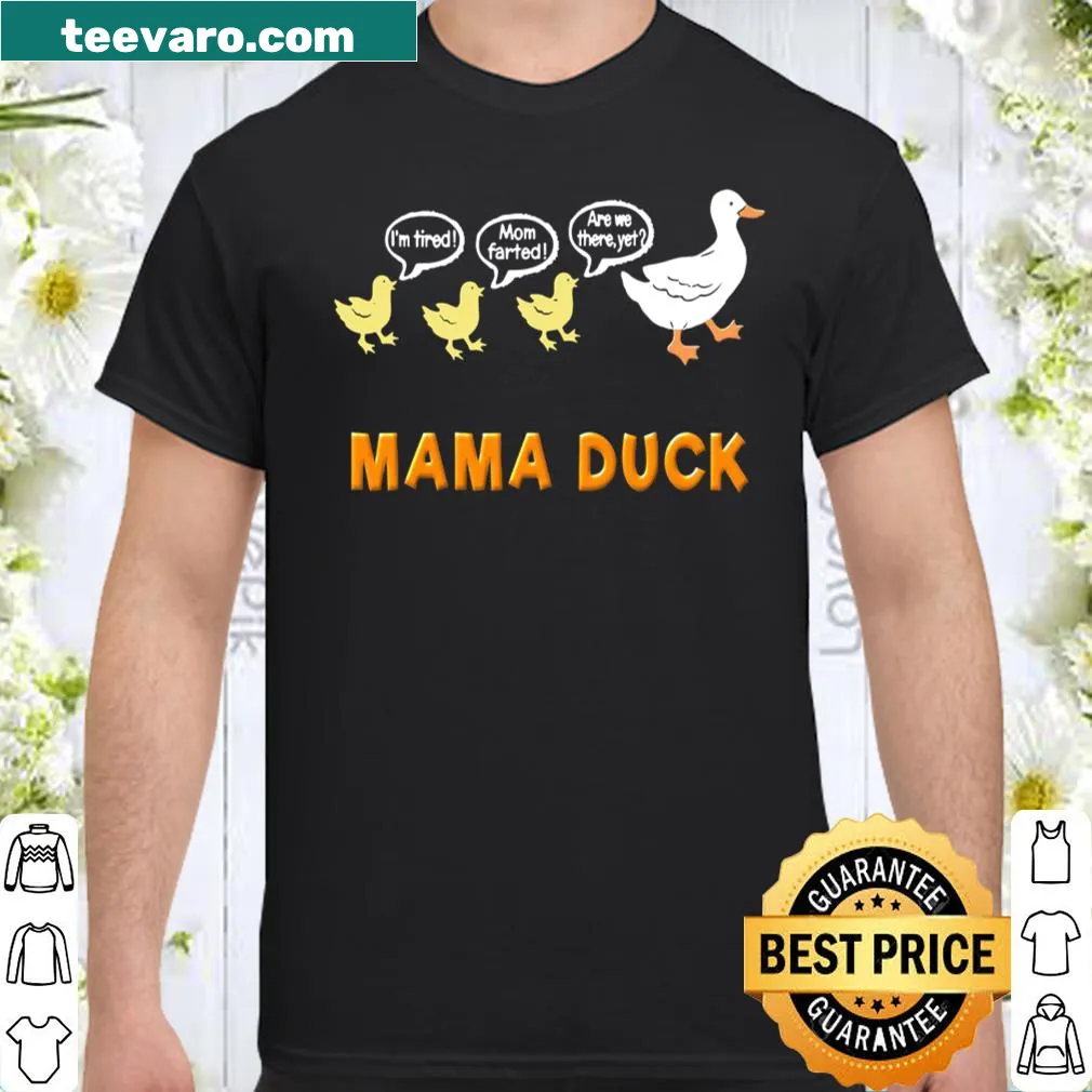 Funny Mama Duck shirt with ducklings graphic
