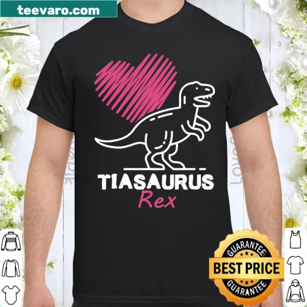 Tia Saurus Rex shirt with dinosaur design for Auntie
