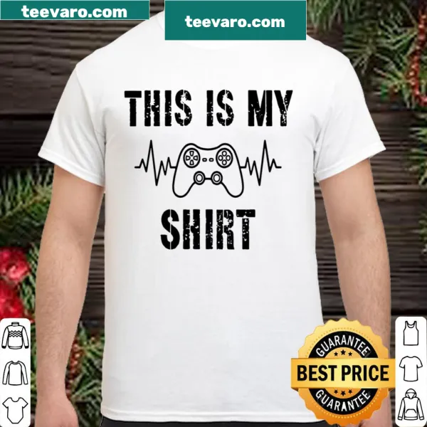 Funny gaming shirt with bold typography