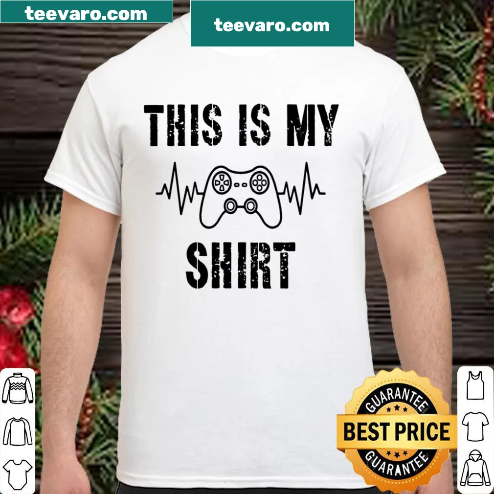 Funny gaming shirt with bold typography
