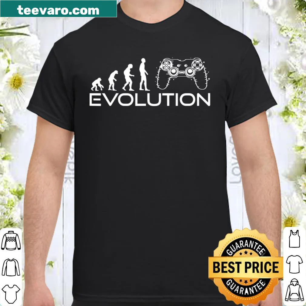 Gaming shirt featuring console-themed design and funny text