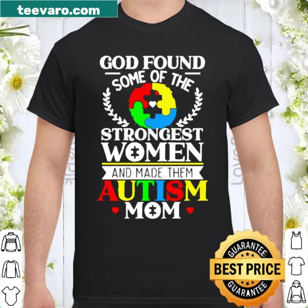Shirt celebrating strong autism moms with proud text