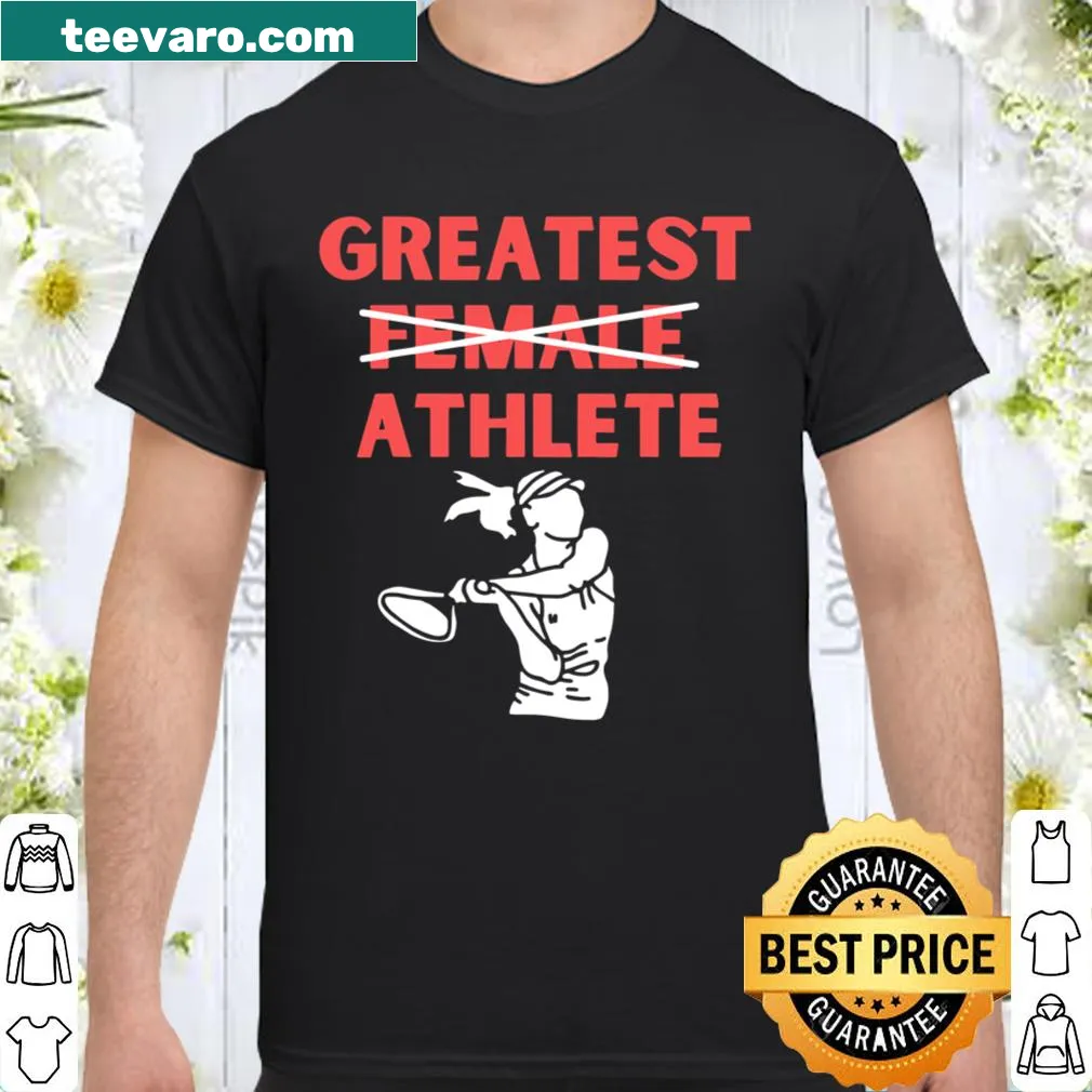 Empowering shirt celebrating female athletes in tennis