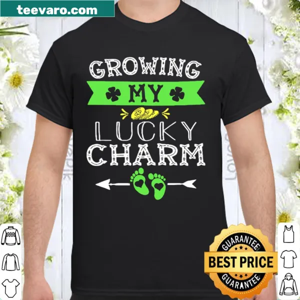 Funny shirt saying 'Growing My Lucky Charm' for St. Patrick's Day