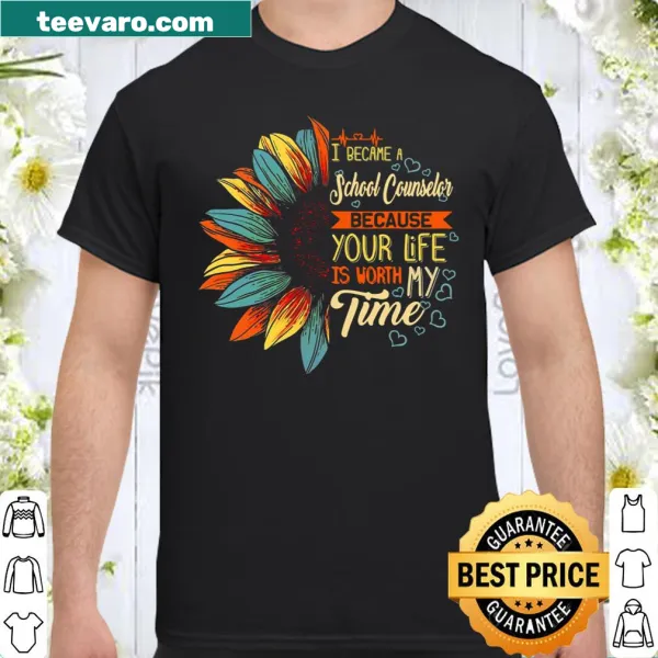 Inspirational school counselor shirt with thoughtful message