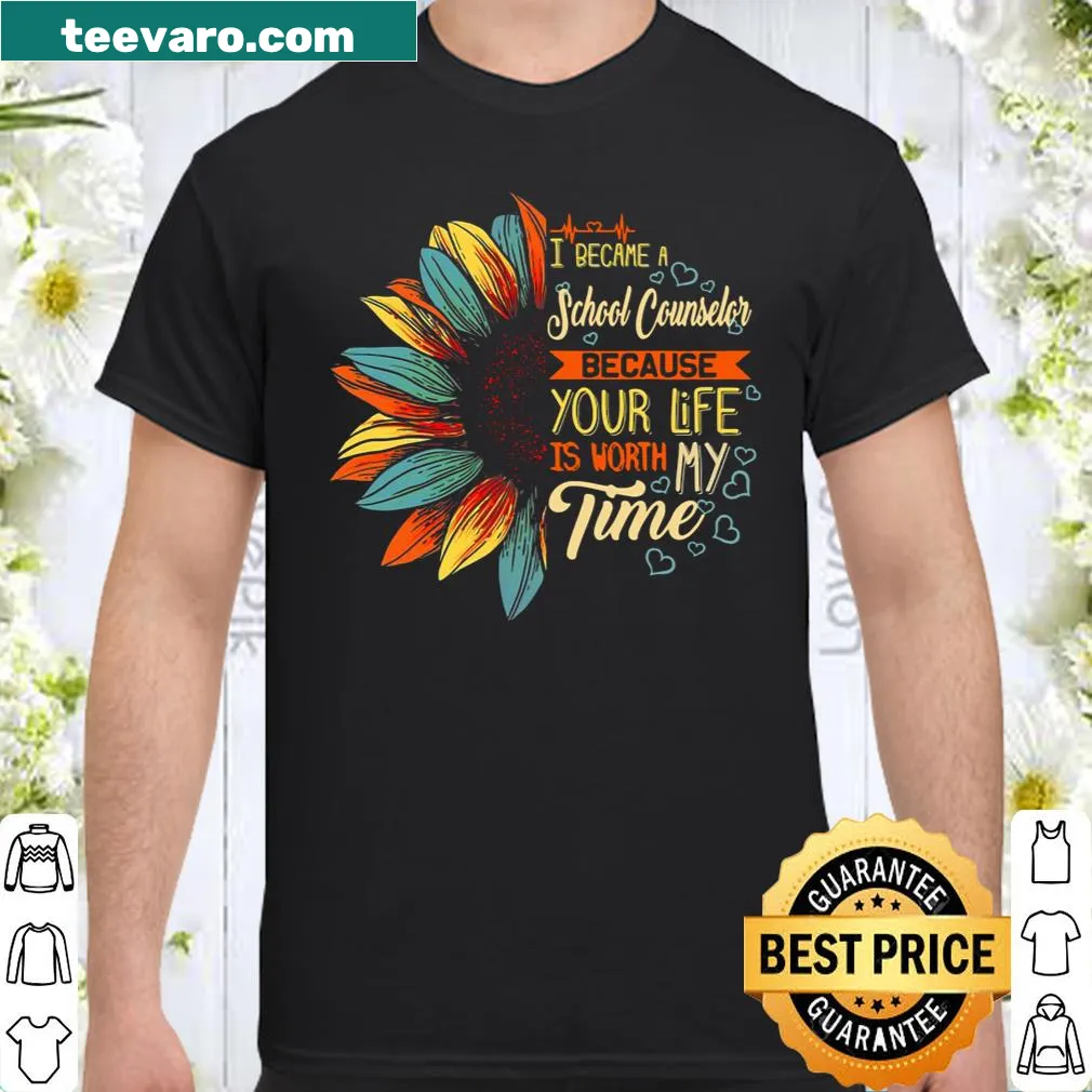 Inspirational school counselor shirt with thoughtful message