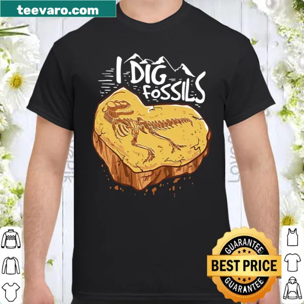 Line-art design featuring fossils, ideal for paleontologists and science lovers.