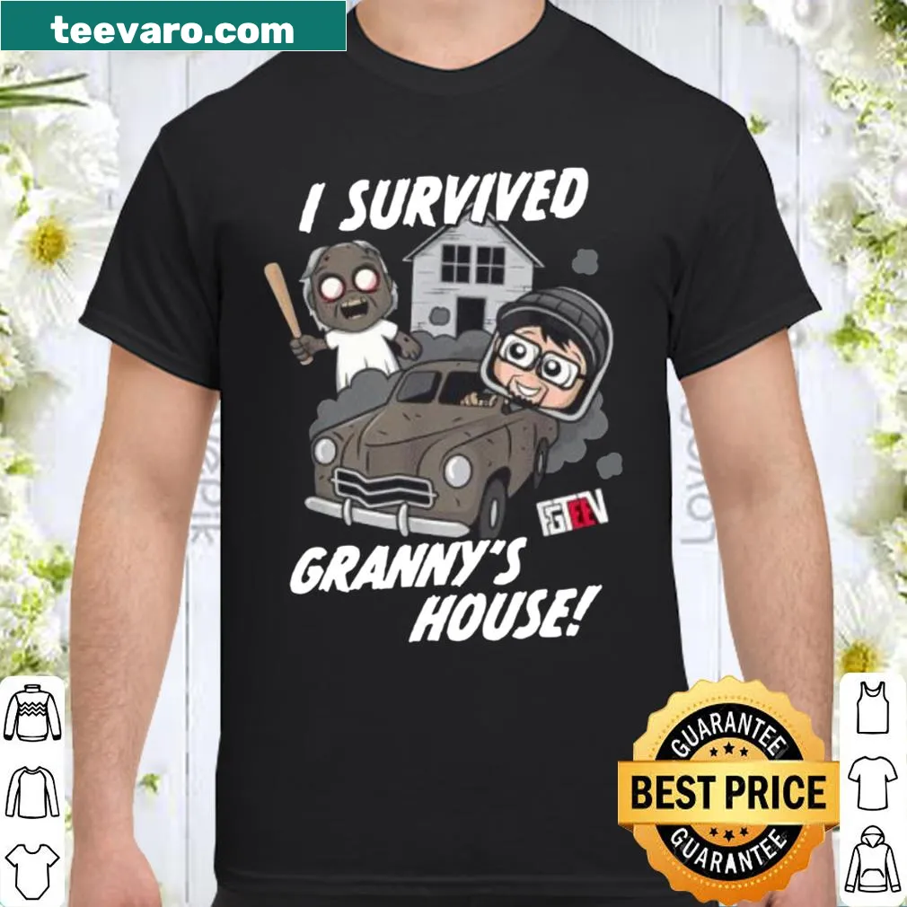 Whimsical shirt celebrating gaming at Granny's house