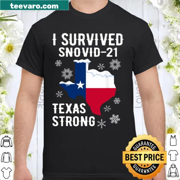 Playful I Survived Snovid-21 Texas snowstorm shirt design