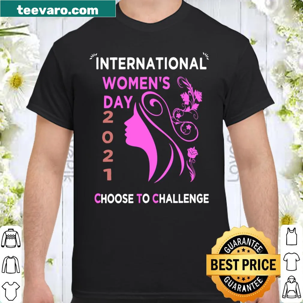 Shirt with 'Choose To Challenge' text for International Women's Day