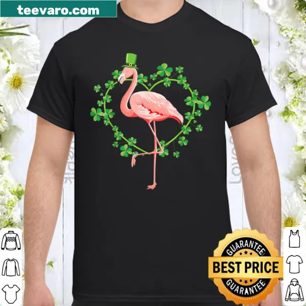 Humorous Irish flamingo design for St. Patrick's Day t-shirt