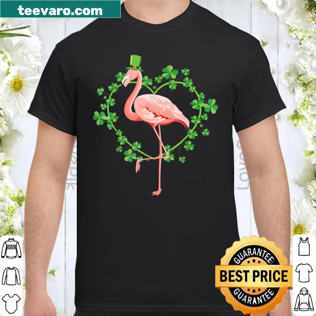 Humorous Irish flamingo design for St. Patrick's Day t-shirt