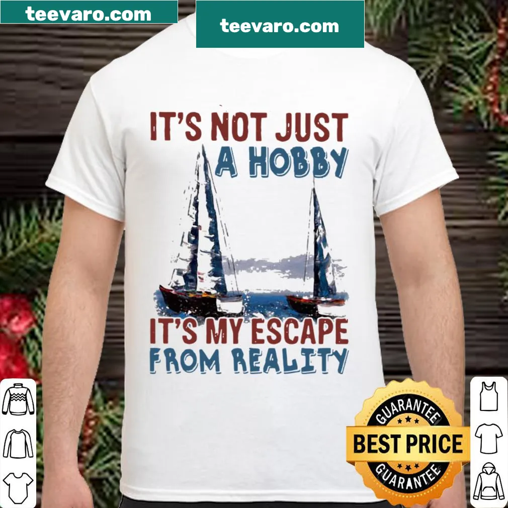 Inspirational sailing shirt with waves and motivational text