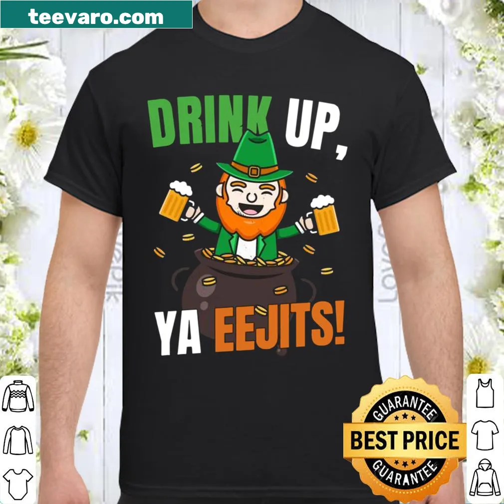 Funny St. Patrick's Day shirt with a playful leprechaun theme.