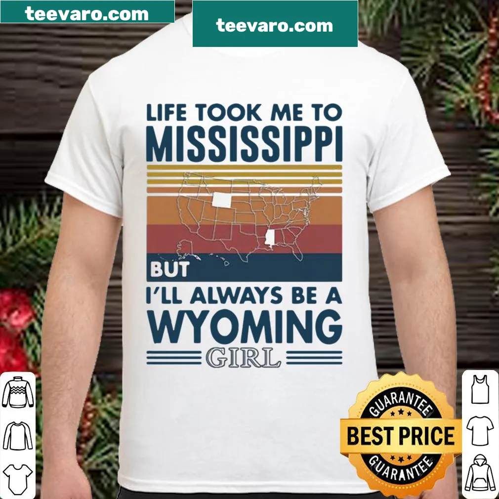 Vintage shirt expressing love for Wyoming despite living in Mississippi