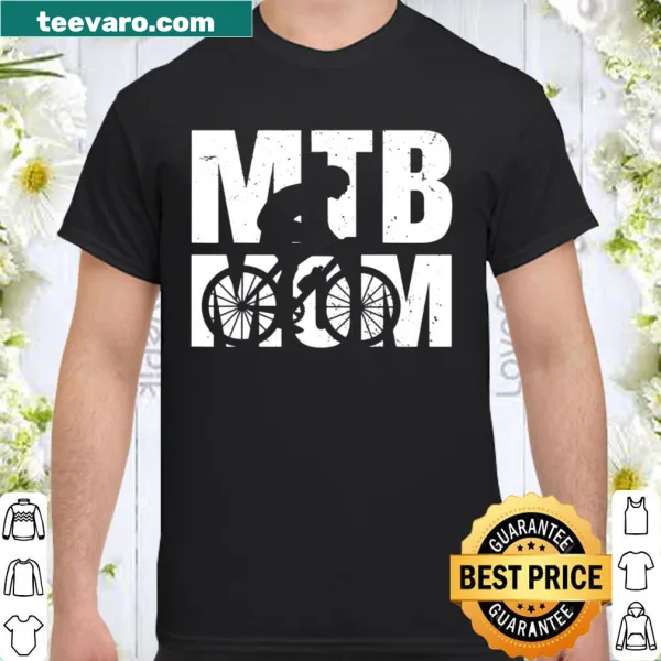 MTB Mom t-shirt with mountain biking graphics and text