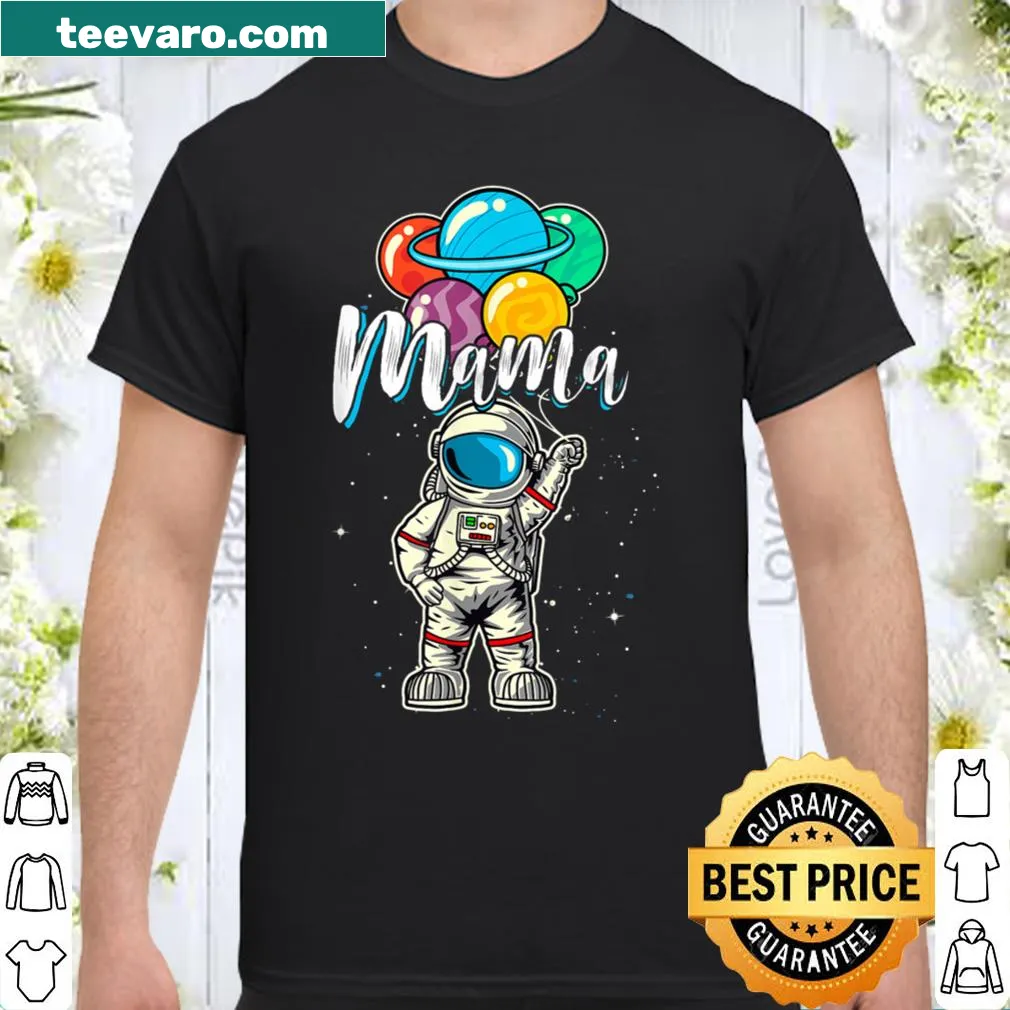 Funny astronaut cartoon design for moms' birthday.