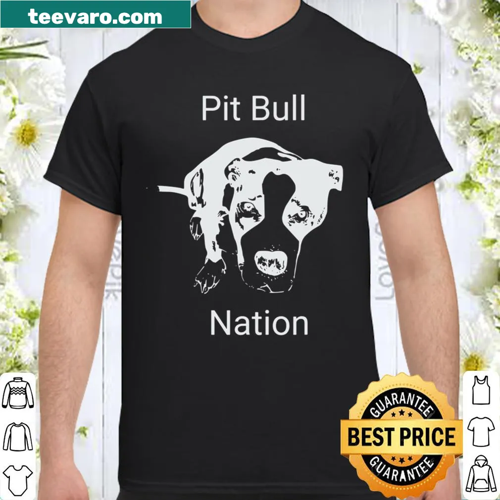 Pit Bull Nation graphic T-shirt for dog lovers