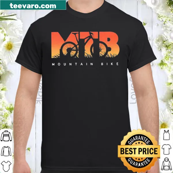 Mountain biking graphic design on a casual shirt
