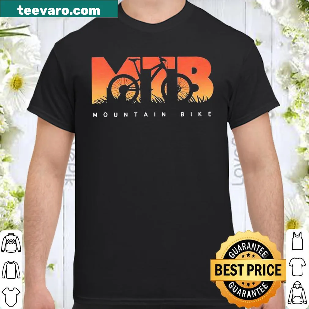Mountain biking graphic design on a casual shirt
