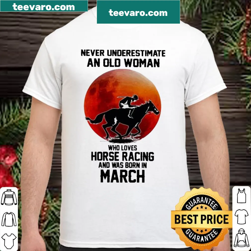 Shirt with horse racing theme and empowering slogan