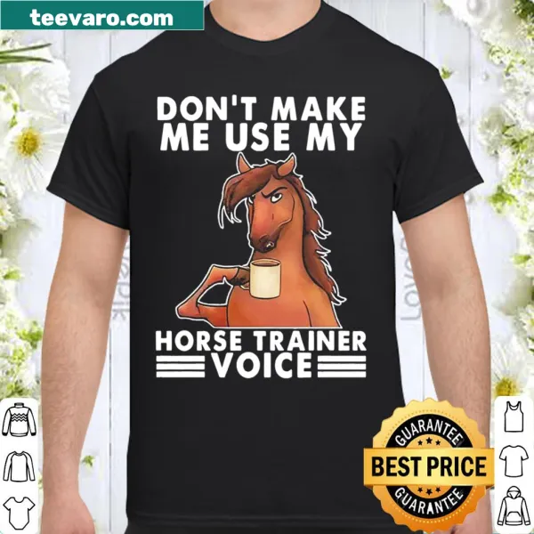 Text design about horse training on a t-shirt
