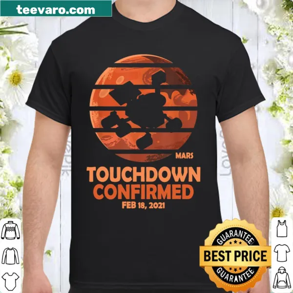 Shirt celebrating the Perseverance rover landing on Mars