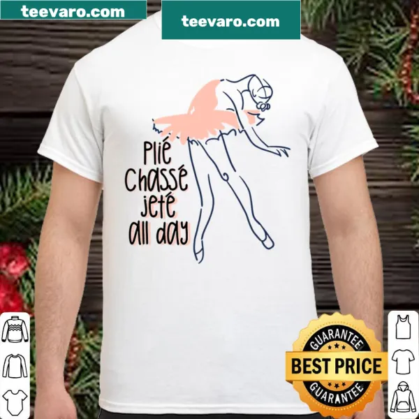 Ballet-themed shirt with playful dance phrases